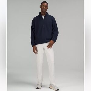 lululemon Men’s Slim-Tapered Cotton Blend Trouser In White Size 34